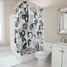 NOIR GRIS BLANC MODERNE TENDANCE SIMPLE ABSTRAIT