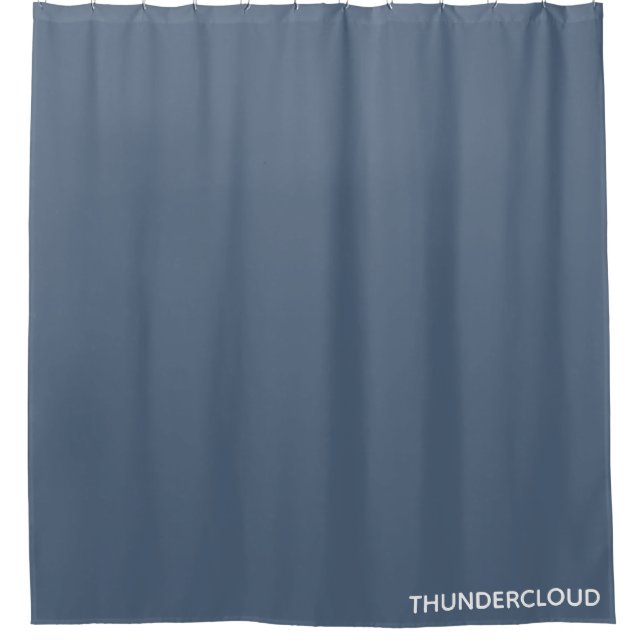 Rideaux De Douche Nom de la couleur gris-bleu du nuage-tonnerre (Devant)