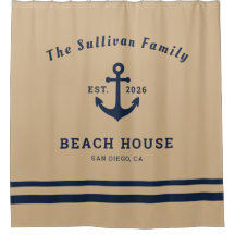 Nom personnalisé Ancre nautique de couleur bronzée