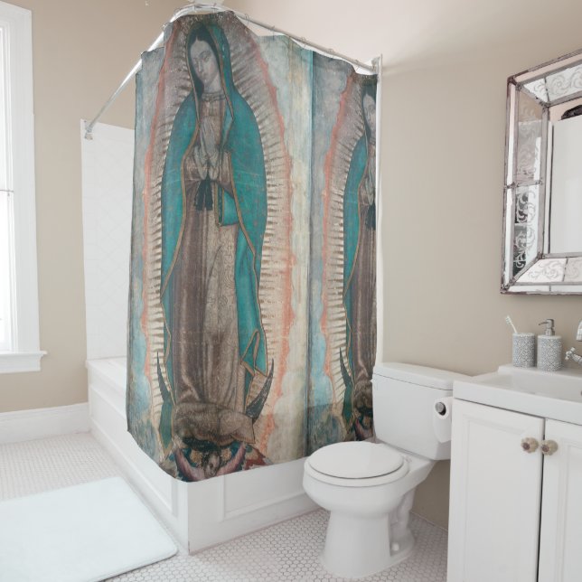 Rideaux De Douche Notre-Dame de Guadalupe (En situation)