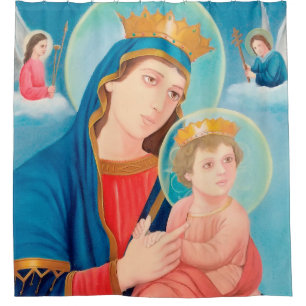 Rideaux De Douche Notre-Dame de Perpétuel aide catholique