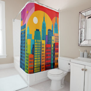 Rideaux De Douche Nouvelle Pop Art de York