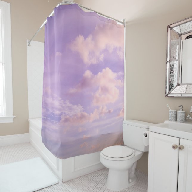 Rideaux De Douche Nuage Caraïbe de Cotton Candy 1 (En situation)