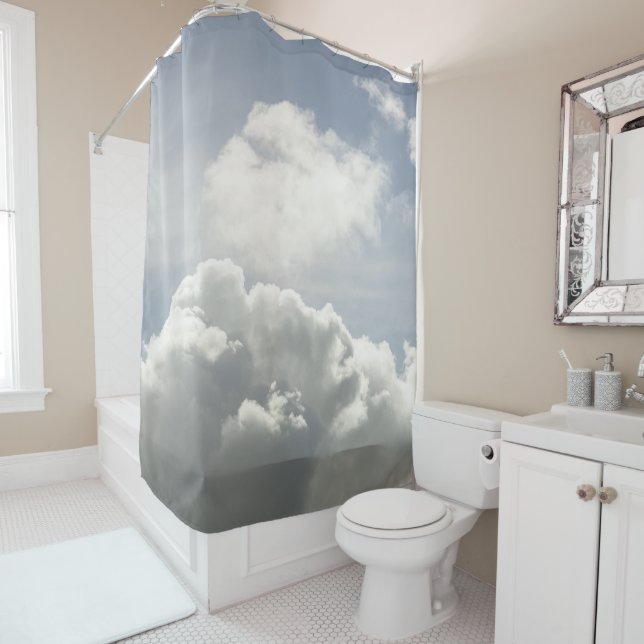 Rideaux De Douche Nuages ​​caribéens de rêve 10 (En situation)