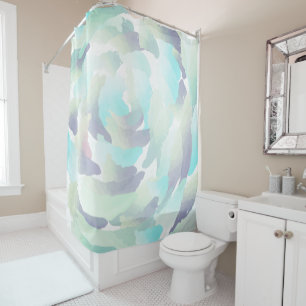 Rideaux De Douche Nuages de pluie aquarelle