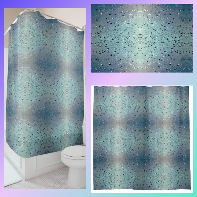Rideaux De Douche Nuances de bleu brillant (Créateur téléchargé)