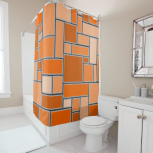 Rideaux De Douche Nuances d'orange