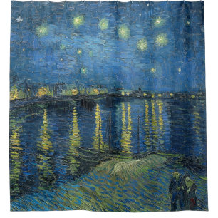 Rideaux De Douche Nuit étoilée sur le Rhône Vincent Van Gogh
