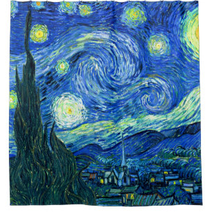 Rideaux De Douche Nuit Van Gogh Starry