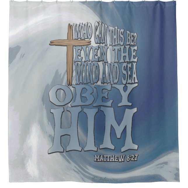 Rideaux De Douche Obey croise le vent et la vague sur la grande vagu (Devant)