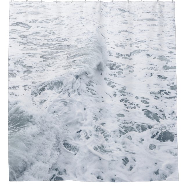 RIDEAUX DE DOUCHE OCÉAN AVEC VAGUE (Devant)