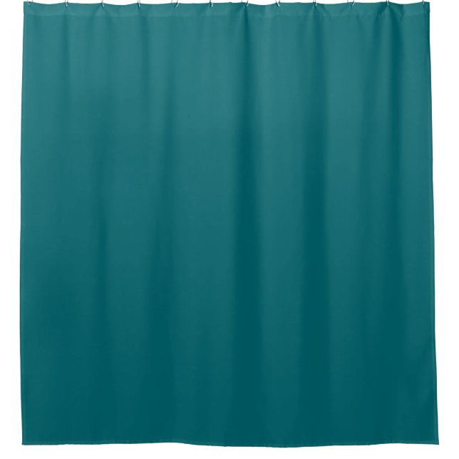 Rideaux De Douche Ocean Harbour Blue, Turquoise Jewel Tone Solid Col (Devant)