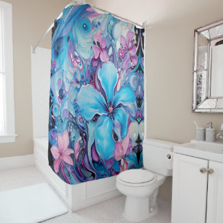 Rideaux De Douche Odyssée de la fleur lunaire