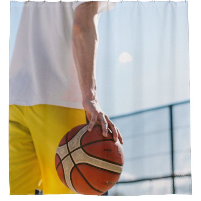 Rideaux De Douche Oeuvre de basket-ball (Devant)
