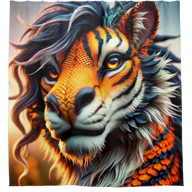 Rideaux De Douche OEuvre de Lion (Devant)