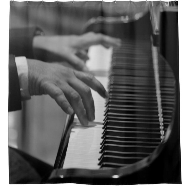 Rideaux De Douche Oeuvre de piano géniale (Devant)