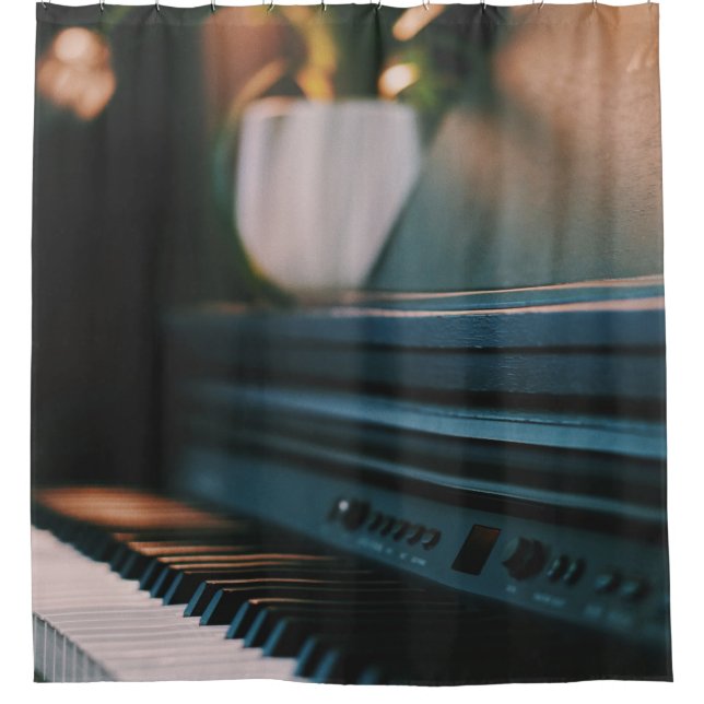 Rideaux De Douche Oeuvre Piano Cute (Devant)