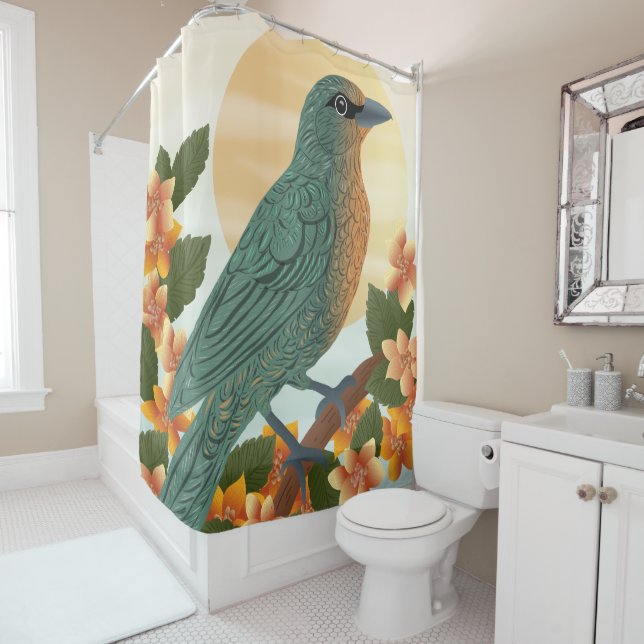 Rideaux De Douche Oiseau de même plumage (En situation)
