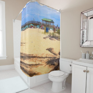 Rideaux De Douche Ombres des palmiers