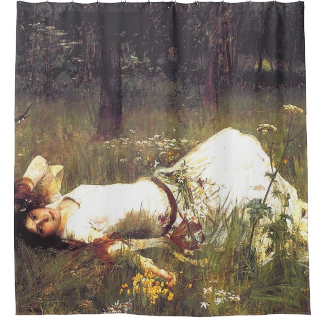 Rideaux De Douche Ophelia 1889 By John William Waterhouse (Devant)