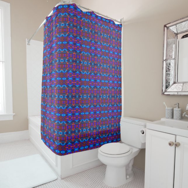 Rideaux De Douche Options amérindiennes modernes 41-46 (En situation)