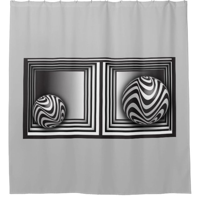 Rideaux De Douche Optique via Formes (Devant)