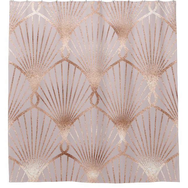 Rideaux De Douche Or Art Nouveau : Feuille transparente (Devant)