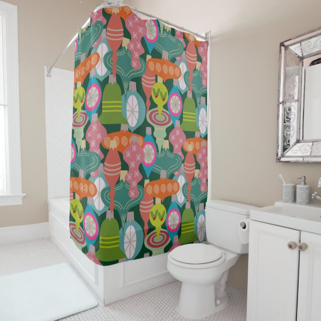 Rideaux De Douche Ornament Jumble (En situation)