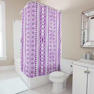 Rideaux De Douche Ornement Bohème 30122020 Violet