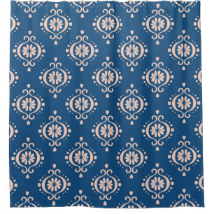 Rideaux De Douche Ornement damassé Ikat Géométrique