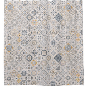Rideaux De Douche Ornement traditionnel portugais et espagnol Boho