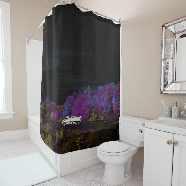 Rideaux De Douche oscar feuilles de la fête (En situation)