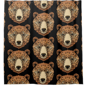 Rideaux De Douche Ours Brown pour l'automne