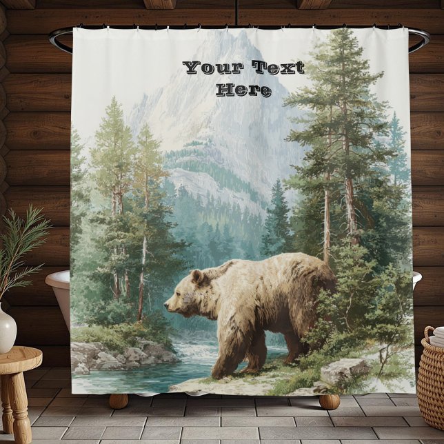 Rideaux De Douche Ours Brun (Brown Bear Collection)