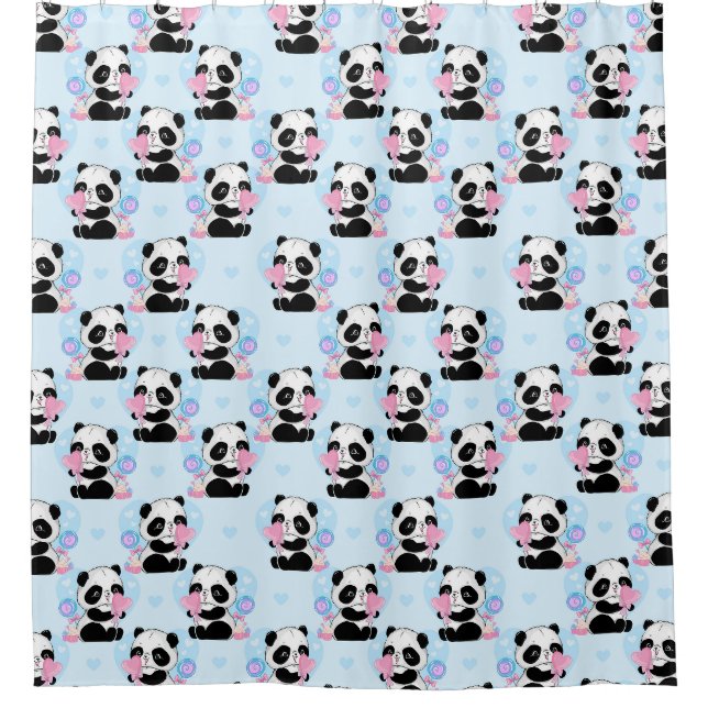 Rideaux De Douche Ours Panda (Devant)