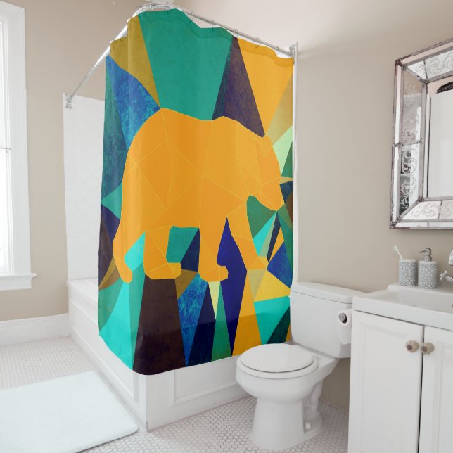 Rideaux De Douche ours polaire (En situation)