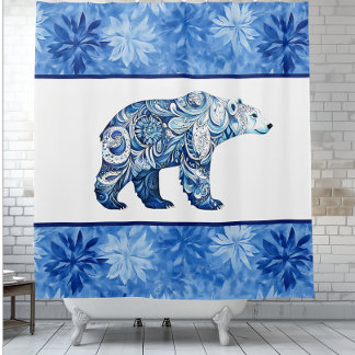 Rideaux De Douche Ours polaire, tourbillon polaire
