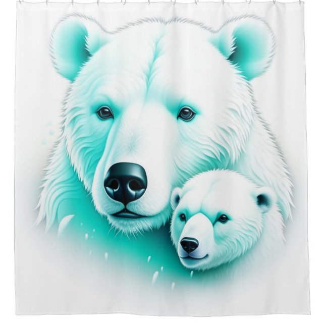 Rideaux De Douche Ours polaires (Devant)