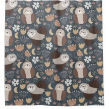 Owl Love Scandinavian Folk Art Motif animal