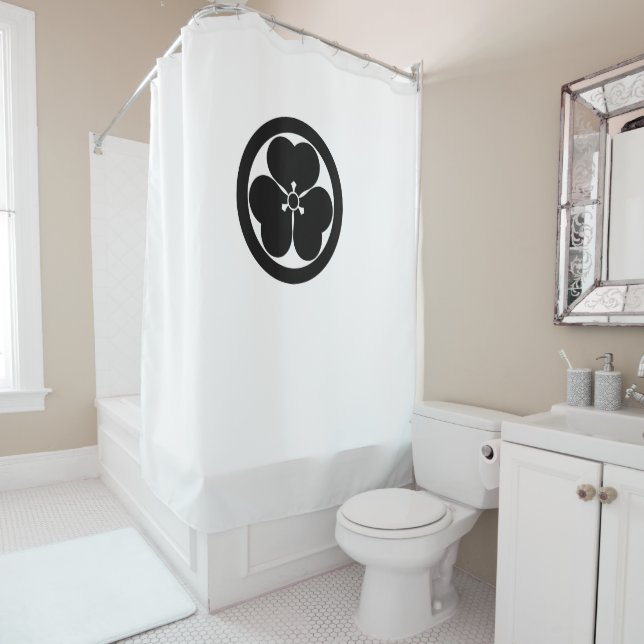 Rideaux De Douche Oxalis en cercle (En situation)