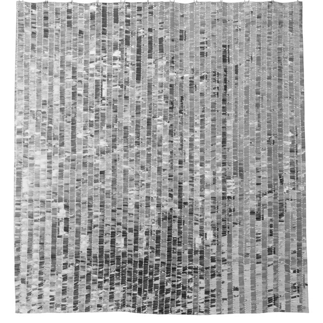 Rideaux De Douche Paillettes d'argent, arrière - plan glamour sans s (Devant)