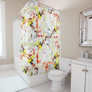 Rideaux De Douche Paint Splatter
