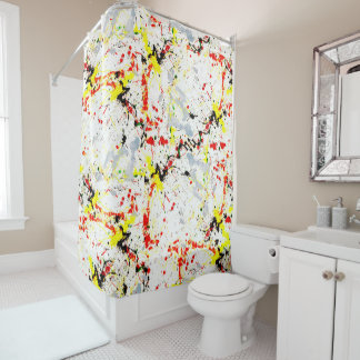 Rideaux De Douche Paint Splatter