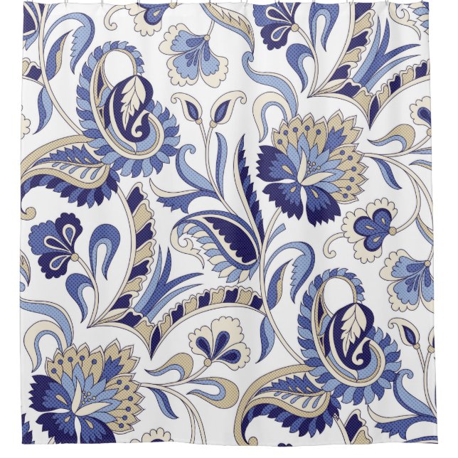 Rideaux De Douche Paisley patternpa indien traditionnel (Devant)