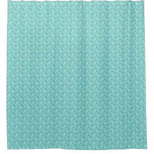 Rideaux De Douche Paisley Turquoise Moderne