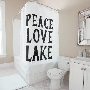 Rideaux De Douche PAIX nautique - AMOUR - LAC