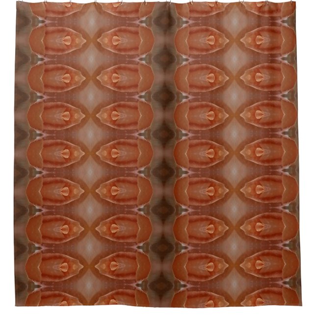 Rideaux De Douche Pale Peach Ikat 5 (Devant)