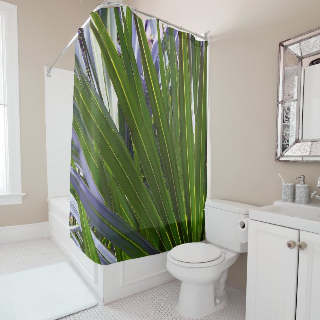 Rideaux De Douche Palmetto Tropicale (En situation)