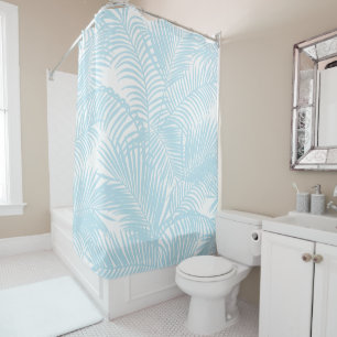 Rideaux De Douche Palmier tropical moderne simple de bleus layette
