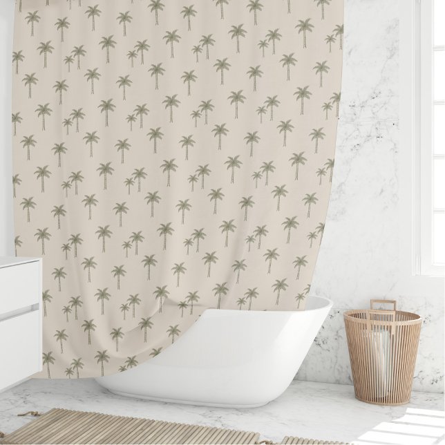 Rideaux De Douche Palmiers Boho Maison de Campagne Côtière Bohémienn (Créateur téléchargé)